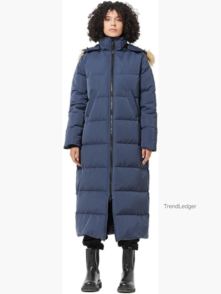 Long Down Coat Parka Jacket 750+ Fill Power Full-Length